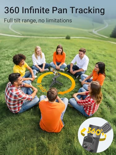 AOCHUAN AI Face Tracker Gimbal Stabilizer for iPhone w/Magnetic Remote, 360° Pan Rotation 3-Axis Gimbal for iPhone, Stabilizer w/Light, Built-in Extension Rod & One-Touch Open Tripod, Volg, Sport - size: X3AI