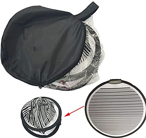WJSKDQ 80cm Circular Striped Flexible Foldable PDR Lined Light Reflector Board Dent Panel Portable Designed Pdr Light Board Led for Car Vehicle Door Scratch and Hail Damages Necessary Pdr Light Tools