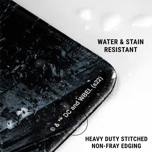 Skinit Large Gaming Mouse Pad - Officially Licensed Batman and Bane Fighting Design with Stitched Edges, Waterproof, Non-Slip Rubber Base, Desk Mat for Keyboard & Mouse, 31.5" x 11.8" inches - color: Black - DRKNTR01, size: 31.5" x 11.8"