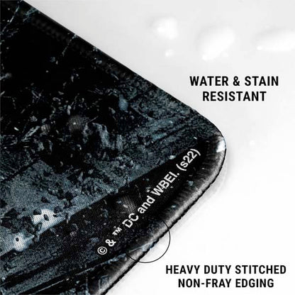 Skinit Large Gaming Mouse Pad - Officially Licensed Batman and Bane Fighting Design with Stitched Edges, Waterproof, Non-Slip Rubber Base, Desk Mat for Keyboard & Mouse, 31.5" x 11.8" inches - color: Black - DRKNTR01, size: 31.5" x 11.8"