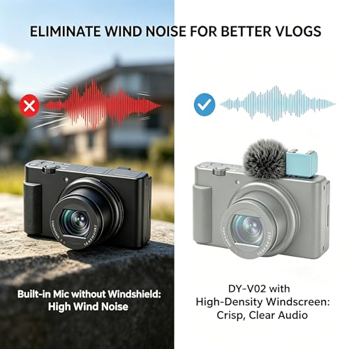 Camera Hot Shoe Wind Muff Adapter Compatible with Sony Zv-1,Zv-1 Ii,Zv-E10,Av-E10M2 and Zv-E1 Accessories Multi-Functional Mic Flash Mount Compatible with External Flash Attachment(1PCS)