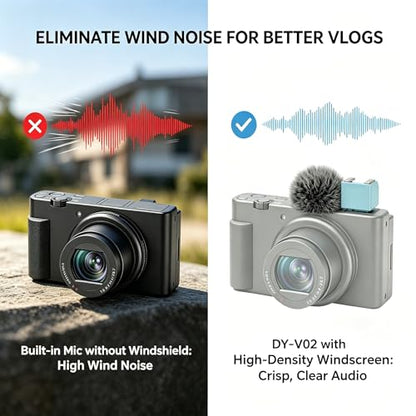 Camera Hot Shoe Wind Muff Adapter Compatible with Sony Zv-1,Zv-1 Ii,Zv-E10,Av-E10M2 and Zv-E1 Accessories Multi-Functional Mic Flash Mount Compatible with External Flash Attachment(1PCS)
