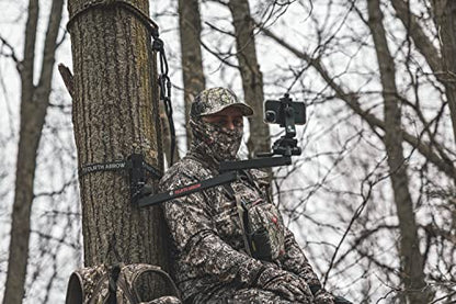 Fourth Arrow Camera Mounting Arm for Filming Hunts - Fourth Arrow Baton 2.0 Beginner Arm with Video Head for Small Cameras & Cell Phones, Lightweight & Durable, Easy to Use, Wide Range of Motion