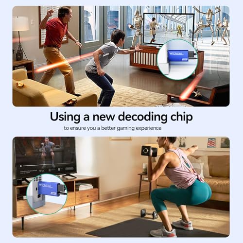 GANA Wii to HDMI Converter Adapter with Hdmi Cable Connect Wii Console to HDMI Display in 1080p Output Video with 3.5mm Audio Supports All Wii Display Modes Blue - color: wii to hdmi Blue