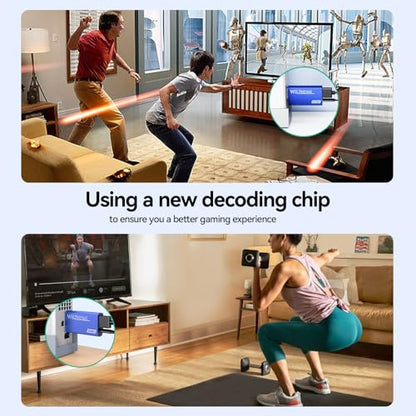GANA Wii to HDMI Converter Adapter with Hdmi Cable Connect Wii Console to HDMI Display in 1080p Output Video with 3.5mm Audio Supports All Wii Display Modes Blue - color: wii to hdmi Blue