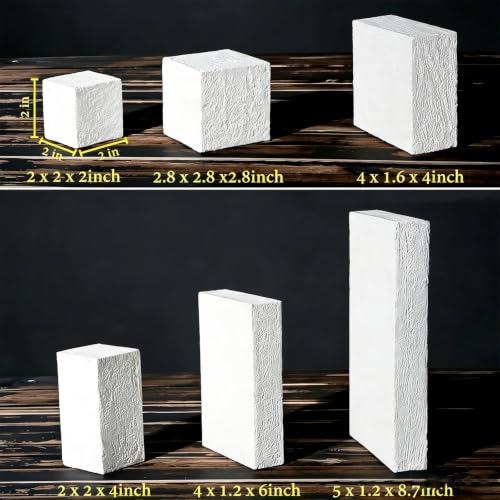 Product Photography Props Geometric Cube Photo Backdrop for Jewelry Cosmetics 6PCS | Waterproof Non-dusting Handcrafted(White)