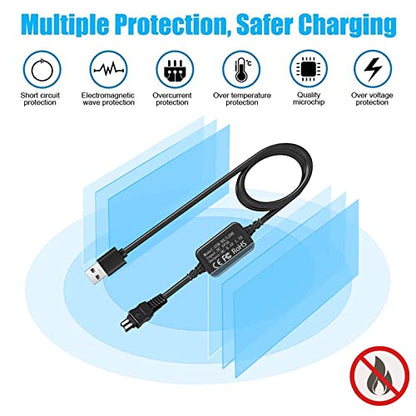 AC-L200 Charger USB Power Cord for Sony Handycam Camcorder, | ACL200 Power Adapter for DCR-DVD DCR-HC DCR-SR DCR-SX, HDR-CX HDR-HC HDR-PJ HDR-SR HDR-XR HDR-UX HDR-TD Series Power Adapter