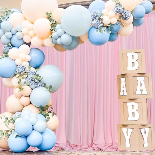 MEETSKY Pink Backdrop Curtain for Parties Rod Pocket Pink Curtains Photography Backdrop Drapes Privacy Fabric Decoration for Birthday Party Gril Baby Shower Home Decor, 5ft x 7ft, 2 Panels - color: Baby Pink, size: 60"W x 84"L (Pack of 2)