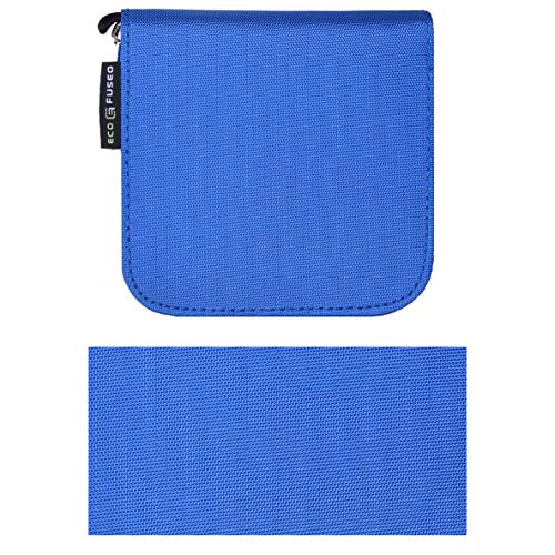 Eco-Fused Memory Card Case - Fits up to 44x SD, SDHC, Micro SD, Mini SD and 4X CF - Holder with 44 Slots (Blue / 44 Slots - 1 Pack) - color: Blue / 44 slots - 1 pack