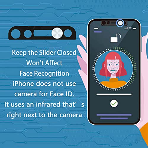 Phone Front Camera Cover,Webcam Cover Compatible for iPhone X/XR/XS/XS Max, iPhone 11/11 Pro/11 Pro Max,iPhone 12/12 Mini /12Pro /12Pro Max,Protect Privacy and Security,Not Affect Face ID - color: Silver