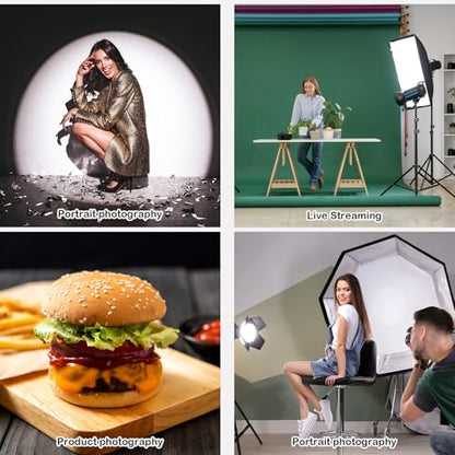 7" Standard Reflector Lamp Shade Dish Diffuser with 60° Honeycomb Grid for Bowens Mount Studio Strobe Flash Light Speedlite (with Soft Cloth)