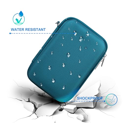 BOVKE Carrying Case for Fujifilm X100VI / X100V / X-E5 Digital Camera, Extra Mesh Pocket for Fuji Camera Accessories Charging Cables, Blue - color: Blue