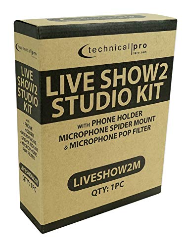 Technical Pro Conference Room/Work From Home/Office Desk Stand+Phone/Mic Holder