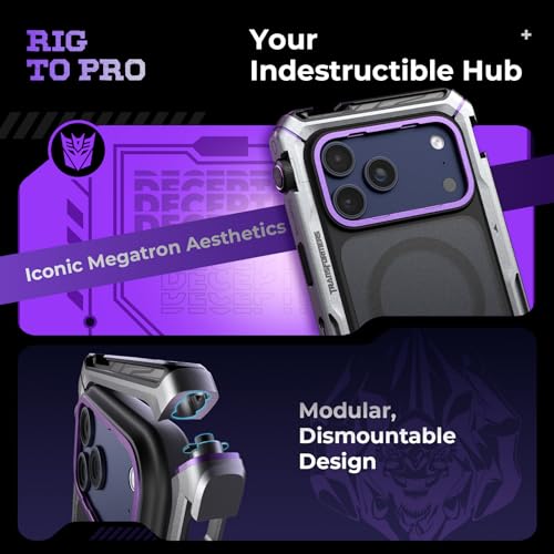 SmallRig Megatron Edition Dual Handheld Video Cage Kit for iPhone 17 Pro, Wireless Control Handle, Quick Release, Filmmaking & Live Streaming Kit with Case, Rotatable Handles, Lens Backplate-5585 - size: iPhone 17 Pro