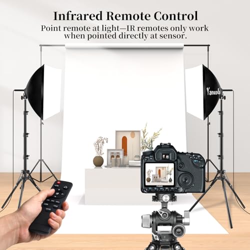 16x16'' Softbox Lighting Kit 2 Pack with 95W LED Bulbs, Remote Control, CRI97 Studio Lights for Photography Video Recording YouTube TikTok Zoom Streaming - size: 2-Pack