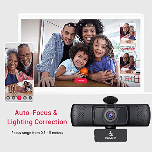 NexiGo N930P 1080P Streaming Business Webcam with Software, Microphone & Privacy Cover, AutoFocus, HD USB Web Camera, for Zoom YouTube Skype FaceTime (Renewed) - style: 1080P 30FPS Webcam