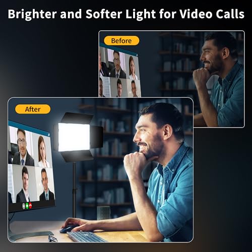 Pixel LED Video Light Panel Photography Camera Lighting 20W Bi-Color Dimmable 2500-6500K Led Studio Streaming Lights Photo Video Shooting (Battery Not Included)