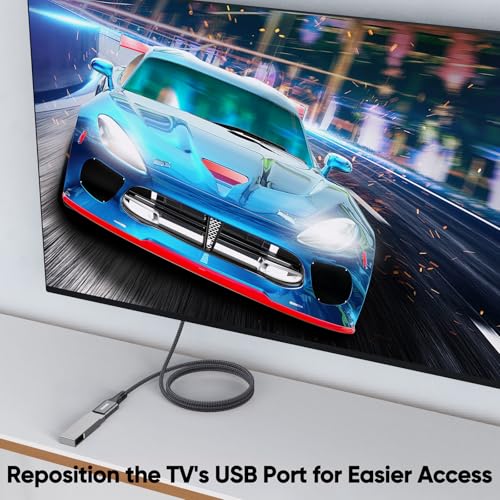 USB Extension Cable 3ft Pack of 2, Type A 3.0 5Gbps Data Transfer & 15W Charging Sync Extender Male to Female for Mouse Keyboard Computer Laptop TV Flash Drive Hub and More