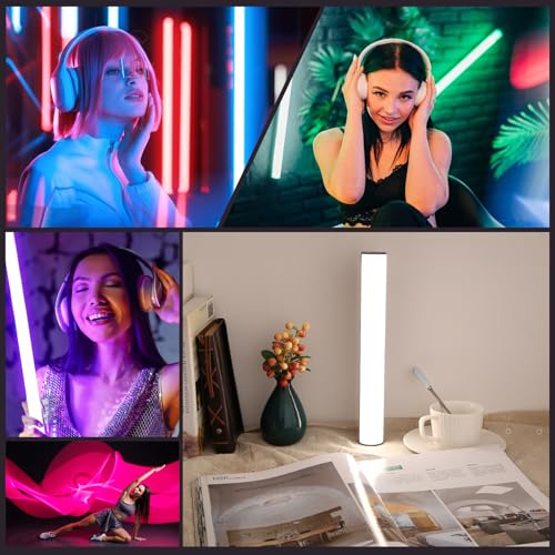 114 LEDs RGB Video Light Wand, Magnetic Handheld Magnetic Tube Light 2500K-9000K CCT & 20 Scene Modes with 3000mAh Battery, 95+ CRI, 120° Beam Angle for Photography YouTube TikTok Vlog - size: 11.8 inch