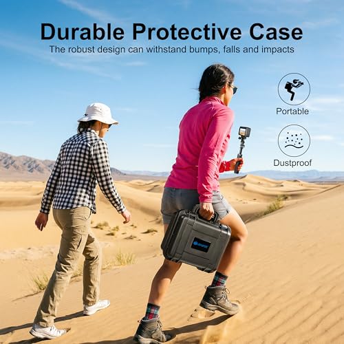 Lekufee Travel Waterproof Hard Case for Insta360 Ace Pro 2, Action Camera, and Accessories(Case Only)