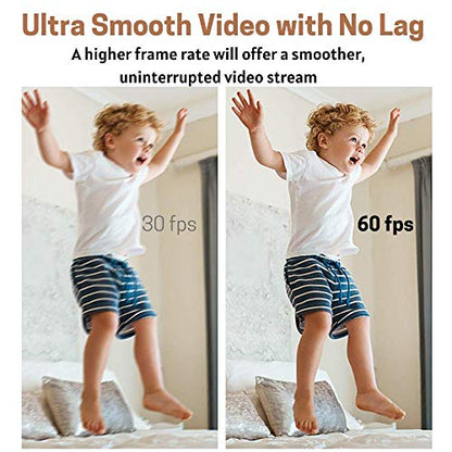 NexiGo N980P 1080P 60FPS Webcam with Microphone, HD USB Computer Camera, Built-in Dual Noise Reduction Mics, 120 Degrees Wide-Angle for Zoom/Skype/FaceTime/Teams, PC Mac Desktop (Renewed) - style: 1080p Webcam 60FPS