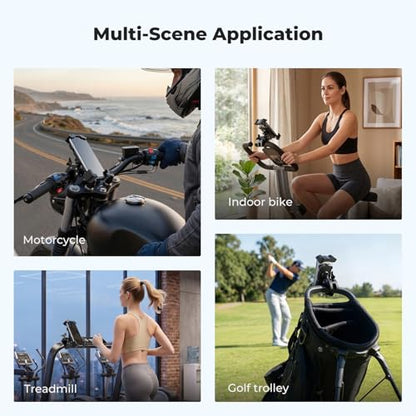 K&F CONCEPT Motorcycle Phone Mount, Bike Phone Holder, 360° Adjustable & Quick Install Handlebar Clamp for 4.7" to 6.9" Phones - style: Motorcycle Phone Mount