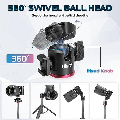 ULANZI MT-73 Extension Pole Tripod, Mini Selfie Stick Tripod Stand Handle Grip for Webcam Canon G7X Mark III Sony ZV-1 RX100 VII A6400 A6600 Cameras Vlogging - color: MT-73 Tripod