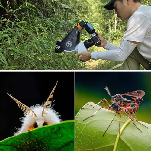 Macro Flash Diffuser Softbox for Insect/Jewelry/Stop Motion Photography, Compatible with 90-110mm Macro/Zoom Lenses, Portable Speedlite Softbox. - size: Large Size