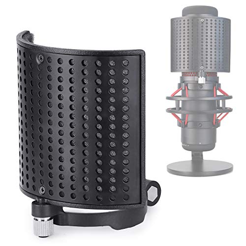 HyperX QuadCast Microphone Pop Filter - Metal Panel Metal Mesh Filter Foam Three Layers Mic Windscreen Pop Screen Compatible with HyperX QuadCast S Mic by YOUSHARES - size: for HyperX QuadCast