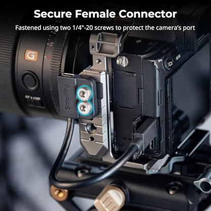 SMALLRIG USB-C Male to Female Data Cable (7.9 inch), 240W Fast Charging / 20Gbps Data Transfer, for Camera Cages & L-Shaped Plates, USB 3.2 Gen 2x2-5078 - style: Male to Female（Straight）