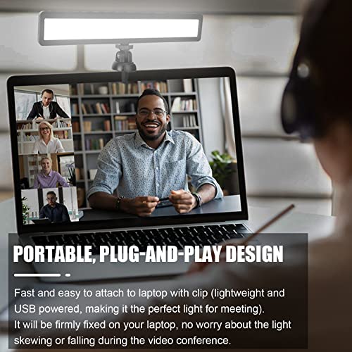 luxceo Video Conference Lighting, Zoom Light for Remote Working, Webcam Lighting for Laptop, Zoom Calls, Live Streaming, Online Class, Self Broadcasting, Video Conference Light Kit for Zoom Meeting