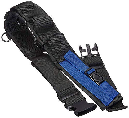 JJC GB-1 Adjustable Photography Utility Belt, Wrist Waistband, Accessory, Speed Belt for Carrying Gear Bag Case, Lens Pouch, Flash Accessories, D-Rings, Breathable 3D Mesh