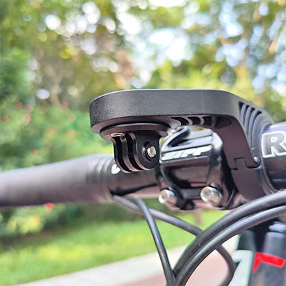 Cestbon Mount Combo Adapter for Garmin Edge Compatible with Camera or Headlight, Quick Release Out-Front Mount Extended Universal Adapter - color: extended adapter