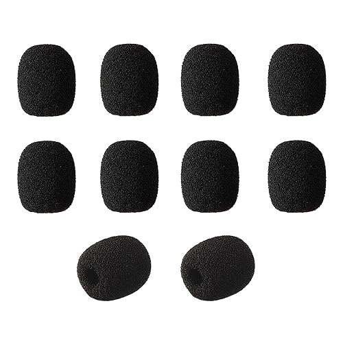 Foam Cover Windscreen Replacement for Countryman B3,DPA, and Point-Source Ear-hook Headset Microphones,5mm Inner Circular,Hole Ear-hook Headset Microphones (10 Pack)