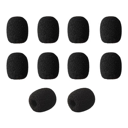 Foam Cover Windscreen Replacement for Countryman B3,DPA, and Point-Source Ear-hook Headset Microphones,5mm Inner Circular,Hole Ear-hook Headset Microphones (10 Pack)