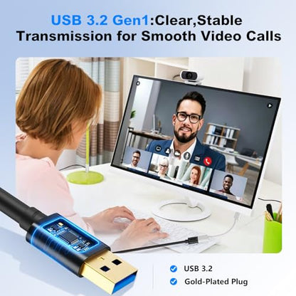 USB 3.0 Extension Cable 3Ft, USB 3.0 Male to Female Lead with Signal Amplification Active Cord for Printers, Keyboards, Game Console, Loudspeakers, Scanners, Displays, Headsets(1M/3Ft) - size: 3 Ft