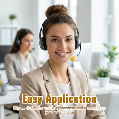 20Pcs Microphone Foam Covers, High-Density Headset Mic Covers Skin | 20Pcs high-density mic foam covers,1.4x0.9cm,2mm aperture.Skin color.Noise reduction,dust shield.For lapel,headset mics