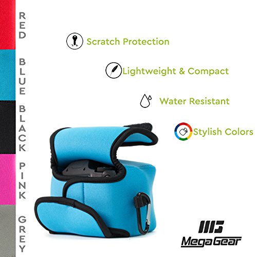 MegaGear MG506 Ultra Light Neoprene Camera Case compatible with Canon PowerShot SX420 IS, SX540 HS, SX410 IS, SX530 HS - Blue - color: Blue