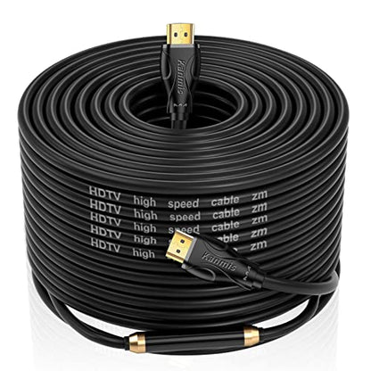 4K HDMI Cable 100ft, High Speed Cables (HDMI2.0,18Gbps,1080P)-Ethernet Audio Return Video 4K HDMI Cable, High Speed Gold Plated Connectors, Compatible with PlayStation Arc PS3 PS4 PC HDTV - size: 100FT