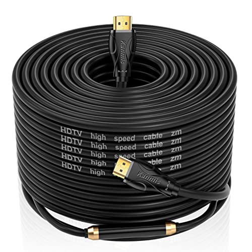 4K HDMI Cable 100ft, High Speed Cables (HDMI2.0,18Gbps,1080P)-Ethernet Audio Return Video 4K HDMI Cable, High Speed Gold Plated Connectors, Compatible with PlayStation Arc PS3 PS4 PC HDTV - size: 100FT