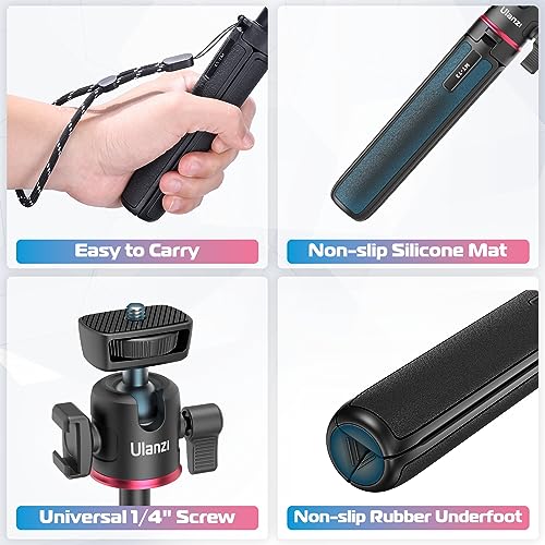 ULANZI MT-73 Extension Pole Tripod, Mini Selfie Stick Tripod Stand Handle Grip for Webcam Canon G7X Mark III Sony ZV-1 RX100 VII A6400 A6600 Cameras Vlogging - color: MT-73 Tripod