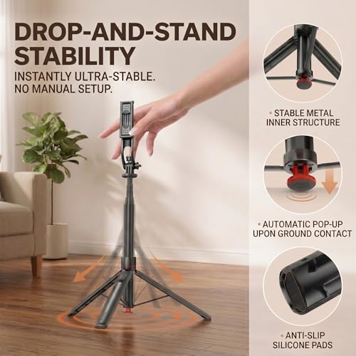 Ring Light with Stand and Wireless Microphone, 10" Magnetic Selfie Light 5000mAh Rechargeable 3000K-6500K, 71" Tripod with Extra Phone Holder, All-in-One Content Creator Kit for Live Stream Vlog