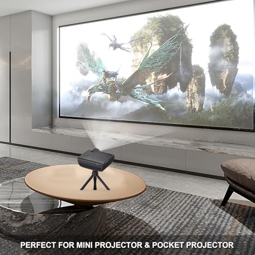 JCWINY Mini Projector Stand - Table Top Tripod with Tilt Angle Adjustable Small Tripod for Projectors, Cameras, DSLR, Smartphones