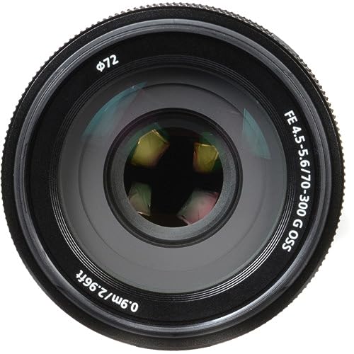 Sony FE 70-300mm f/4.5-5.6 G OSS Lens Bundled with 72mm UV Filter + 5-Piece Camera Cleaning Kit + Cleaning Lens Pen + Lens Cap Keeper + Microfiber Cleaning Cloth (6 Items) - size: Lens + Starter Kit