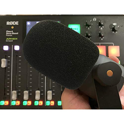 PodMic Pop Filter Foam Cover - Mic Windscreen Wind Cover Customized for Rode PodMic Podcasting Microphone to Blocks Out Plosives