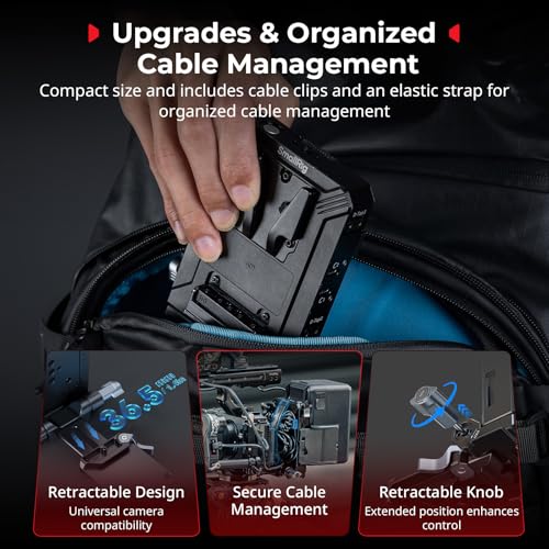 SMALLRIG Upgraded V Mount Battery Plate Kit, w/ QR Plate for Arca, LCD Screen Protector & Cable Clips, D-Tap & USB-C Supply, All-in One Camera Video Rig for Mirrorless/DSLR, for NEEWER V Mount Battery - style: Plate Kit for Arca