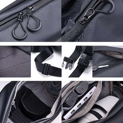 ULANZI Versatile Camera Shoulder Bag Photography Travel Messenger Portable Travel Bag Accessories Stylish Crossbody DSLR Sling Bag Compatible with Sony Canon etc -BLACK