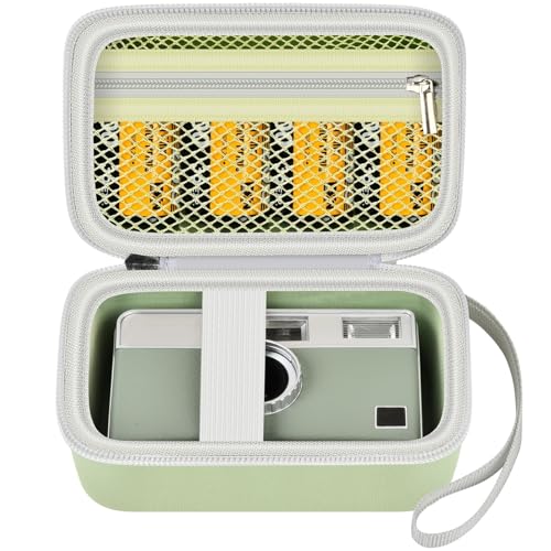 Digital Camera Case Compatible with KODAK EKTAR H35 H35N Half Frame Film Camera, Storage Holder Organizer for Kodak Ultra F9 M35 M38 Paper Shoot kamera, 35mm Film Rolls (Box Only) - Green - color: Green, size: L