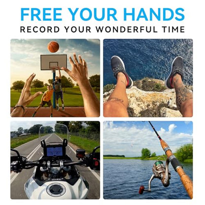 Mobile Phone Chest Strap Harness Mount Head Strap Holder Kit for VLOG/POV, Compatible with iPhone, Samsung, GoPro Hero 9, 8,7, 6, 5, 4, 3,2, 1, DJI Osmo,and Action Cameras