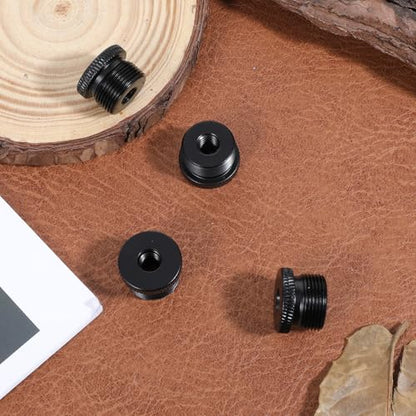 4 Pcs Mic Stand Adapter Microphone Stand Adapter 1/4 Female to 5/8 Male Screw Adapter Thread Tripod Screw Adapter for Microphone Stand Mount to Camera Tripod